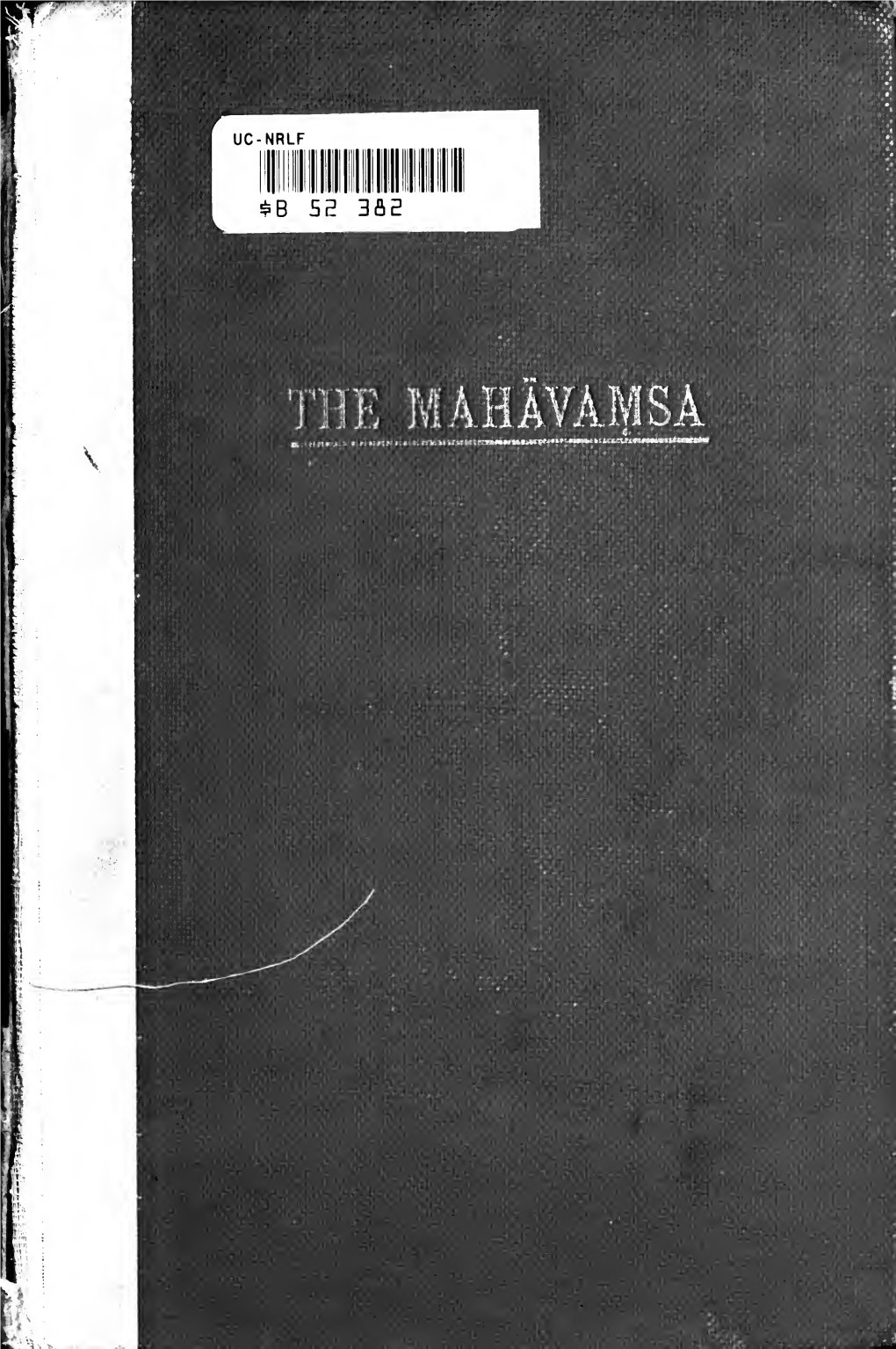 Mahavamsa : the Great Chronicle of Ceylon
