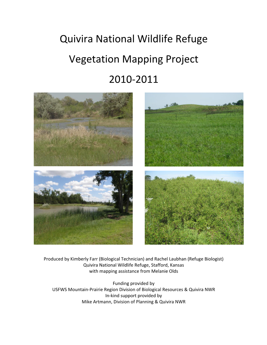 Quivira National Wildlife Refuge Vegetation Mapping Project 2010-2011