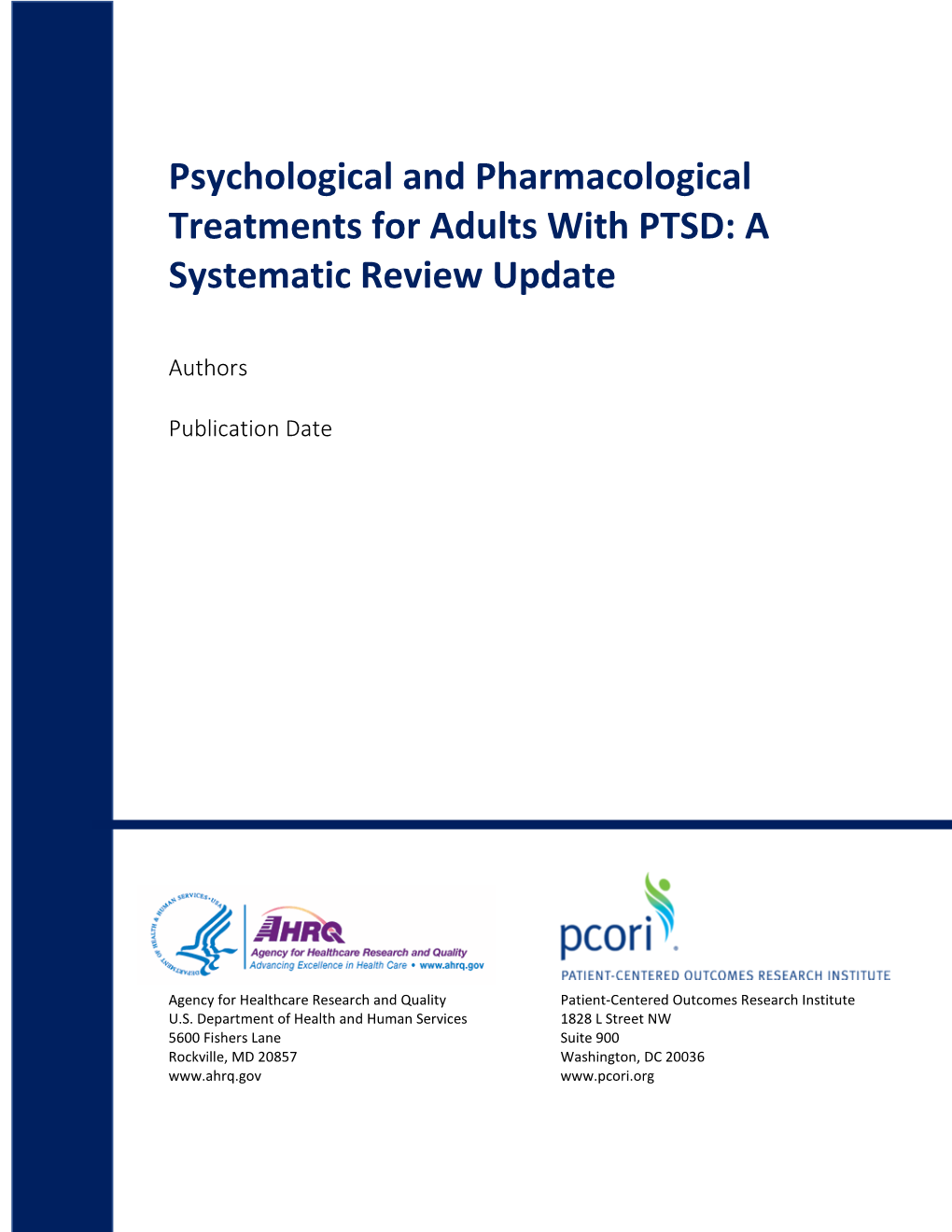 PTSD: a Systematic Review Update