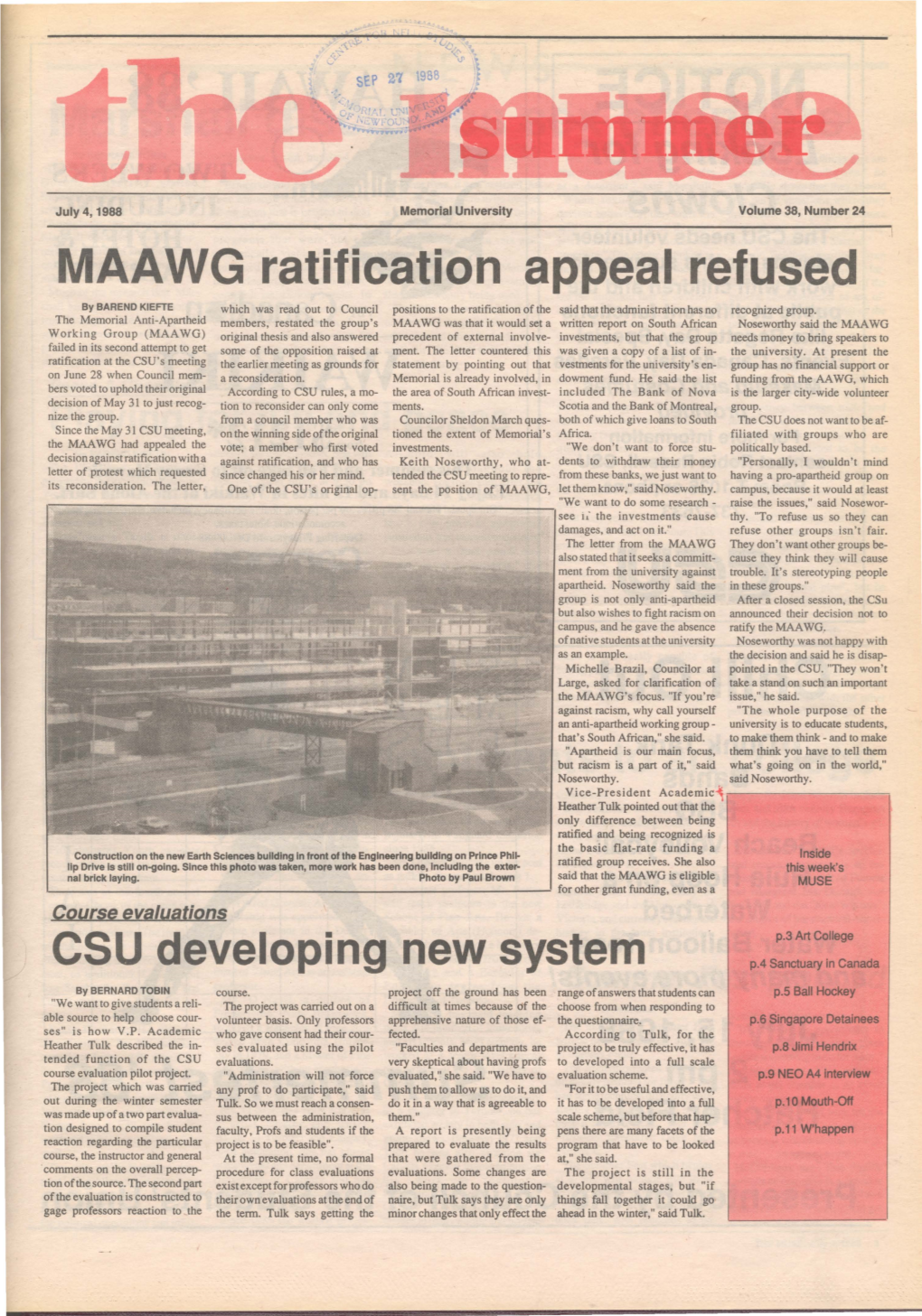 MAA WG Ratification Appeal Refused