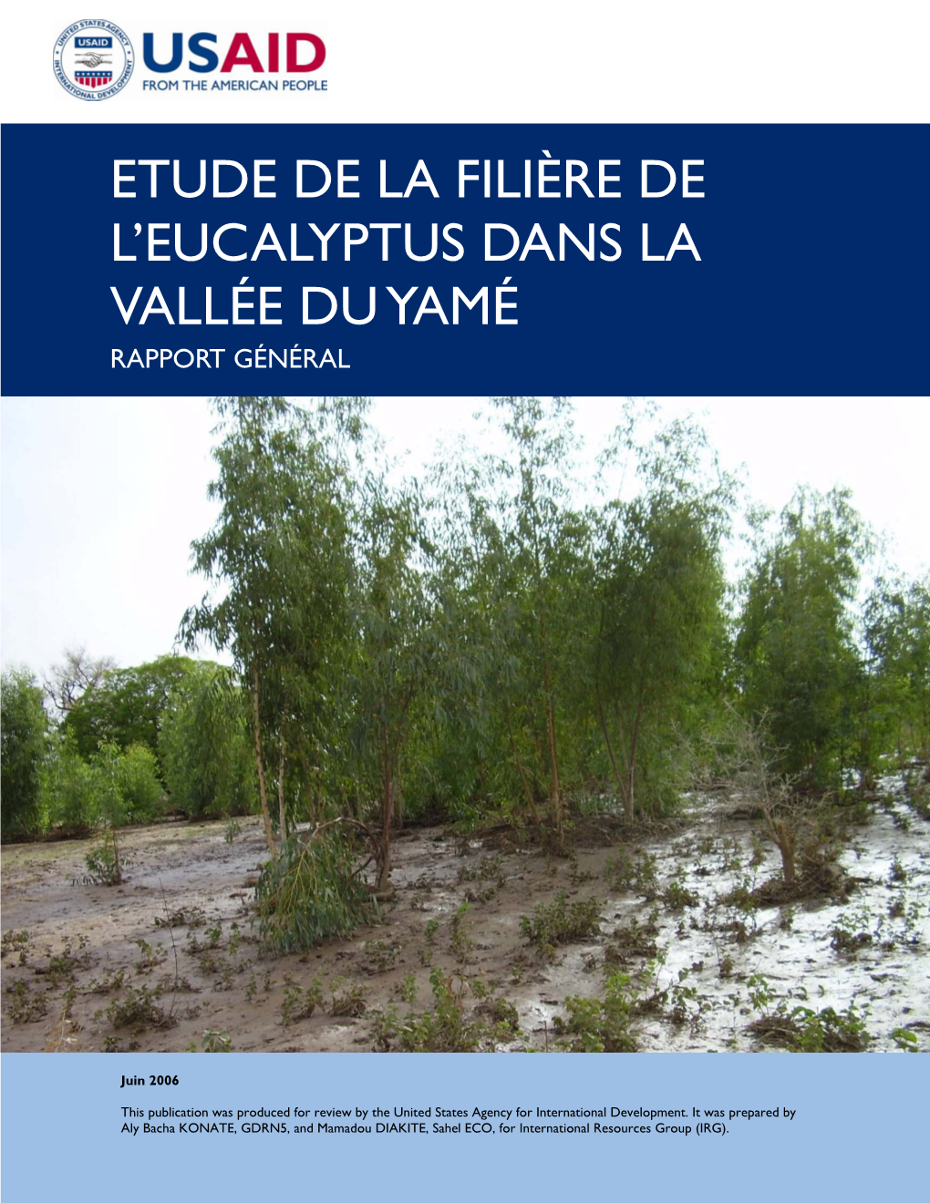 Etude De La Filière De L'eucalyptus Dans La Vallée Du Yamé
