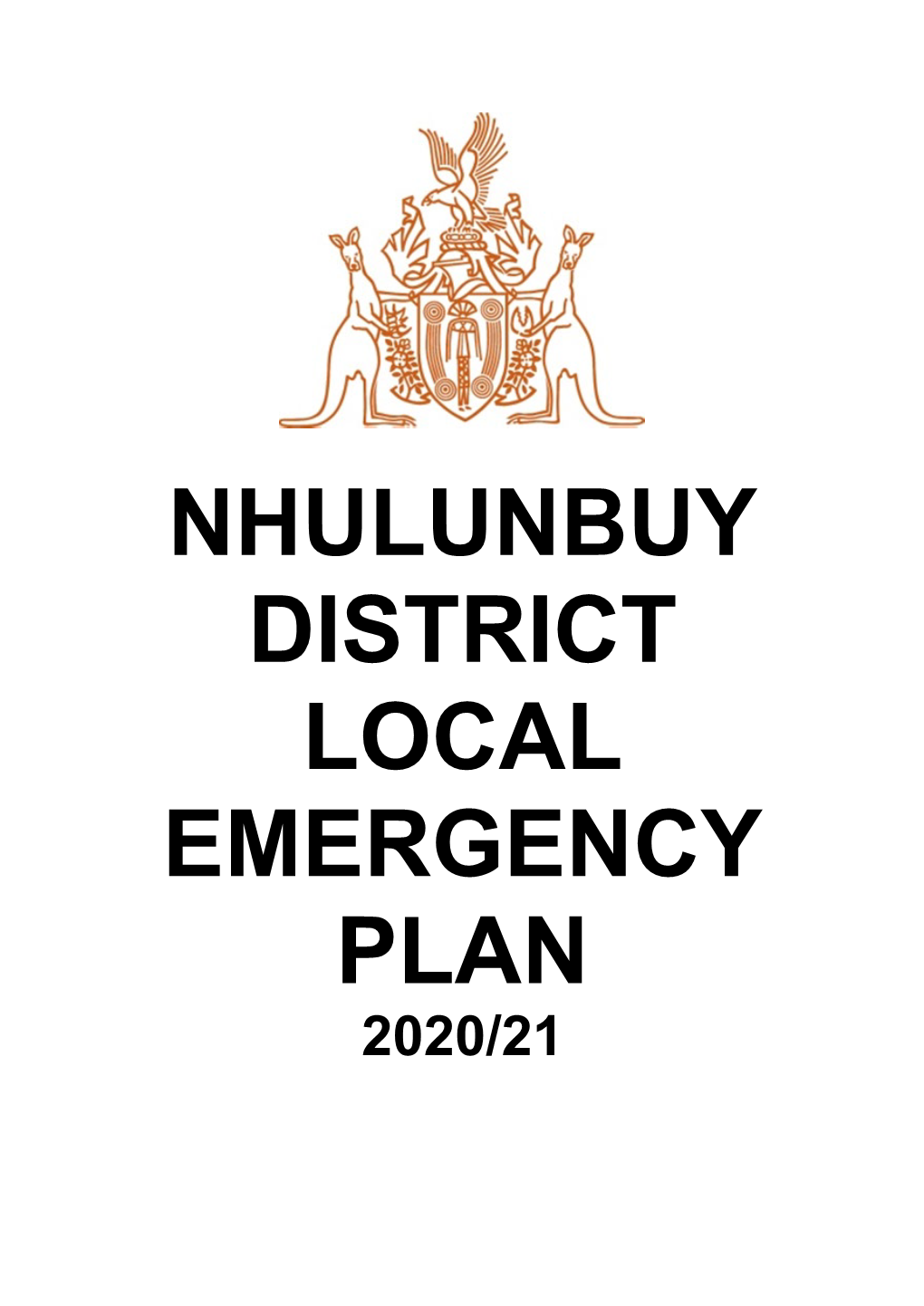 Nhulunbuy District Local Emergency Plan 2020/21