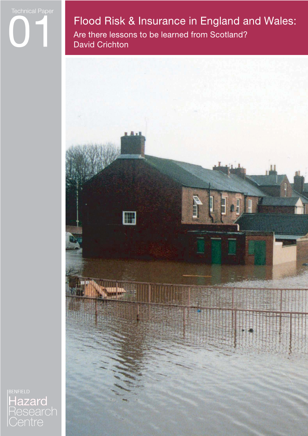 01 Flood Risk & Insurance in England and Wales