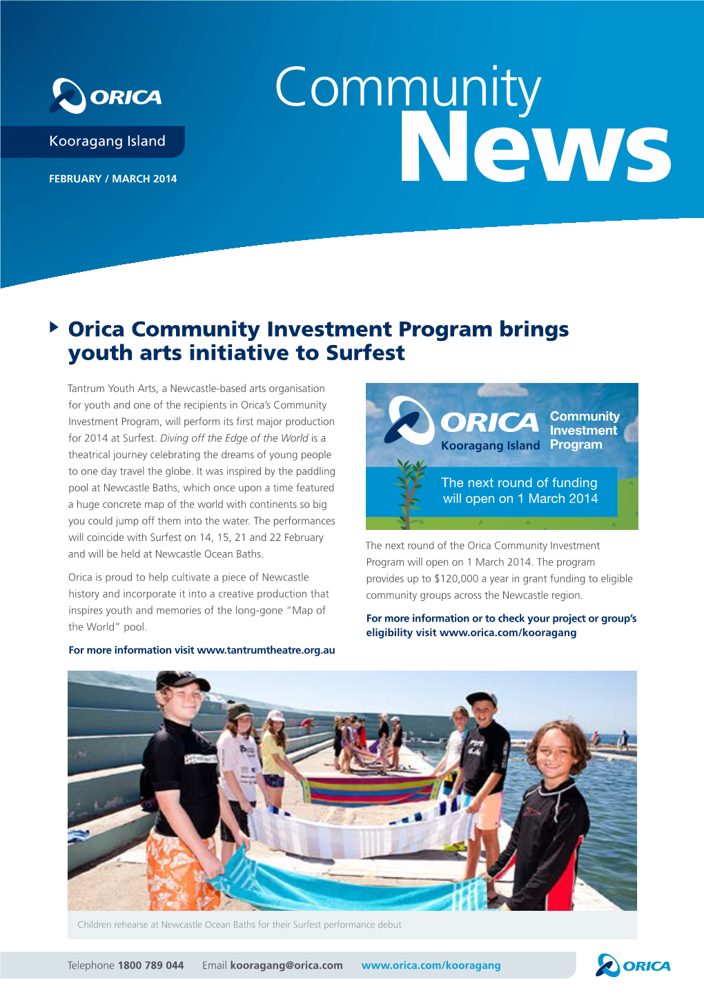 Orica Community Investment Program Brings Youth Arts Initiative to Surfest