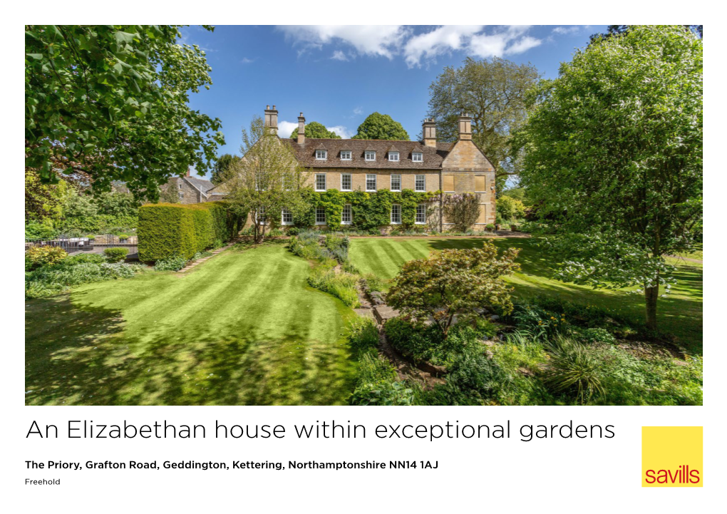 An Elizabethan House Within Exceptional Gardens