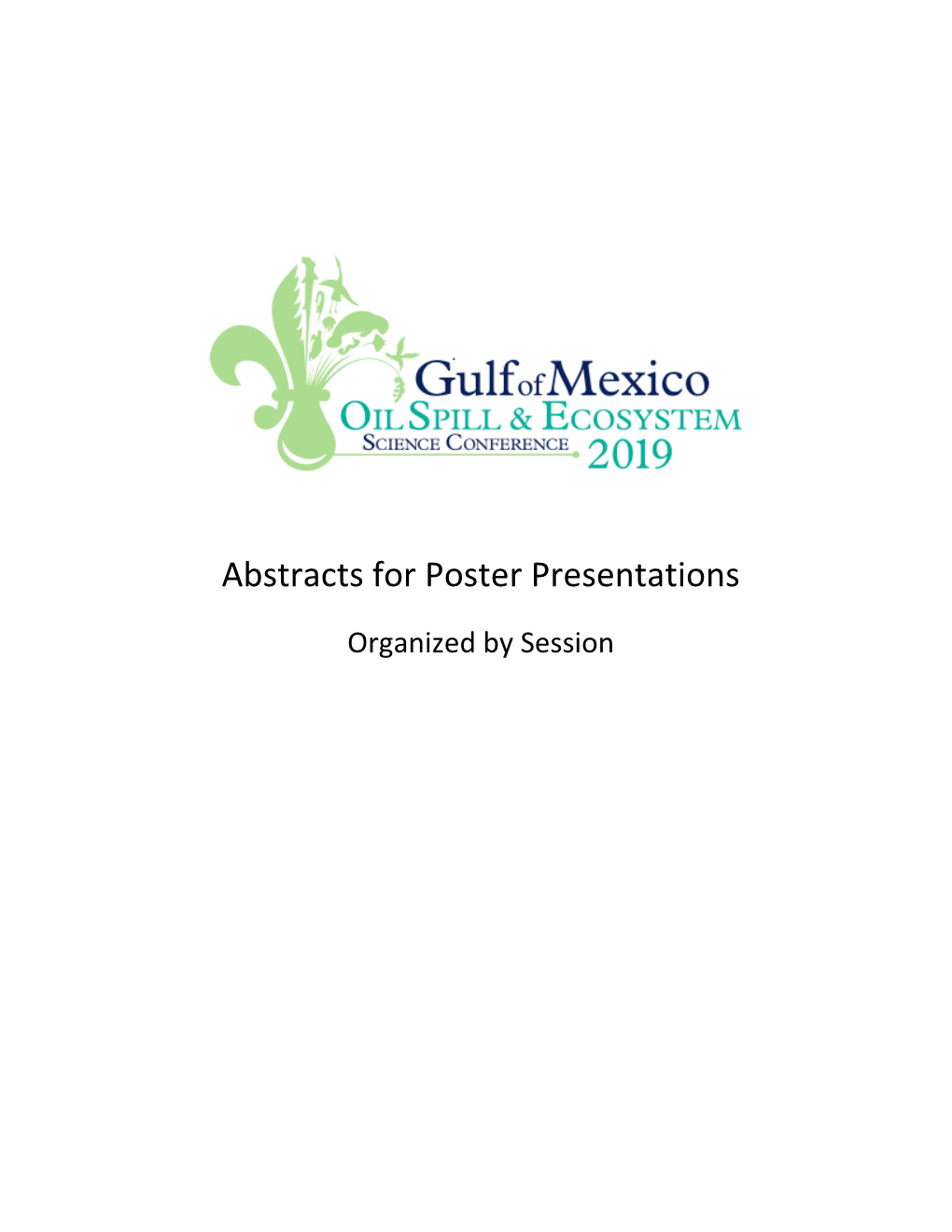 2019 Poster Abstracts