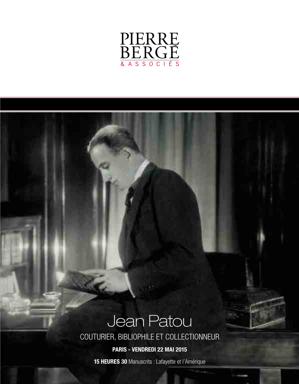 Jean Patou Avenue Louise 479 Bruxelles 1050 / Louizalaan 479 Brussel 1050 Couturier, Bibliophile Et Collectionneur T