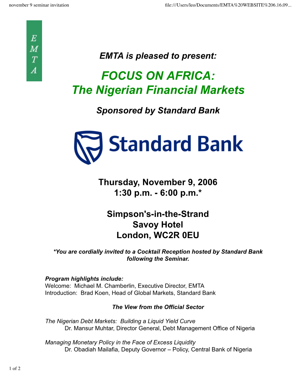 November 9 Seminar Invitation ﬁle:///Users/Leo/Documents/EMTA%20WEBSITE%206.16.09