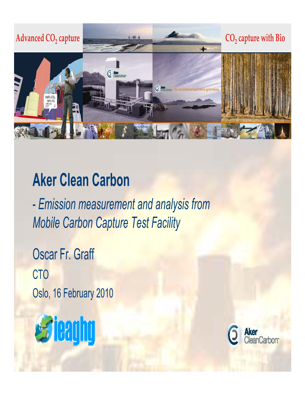 Aker Clean Carbon - Emission Measurement and Analysis from Mobile Carbon Capture Test Facility