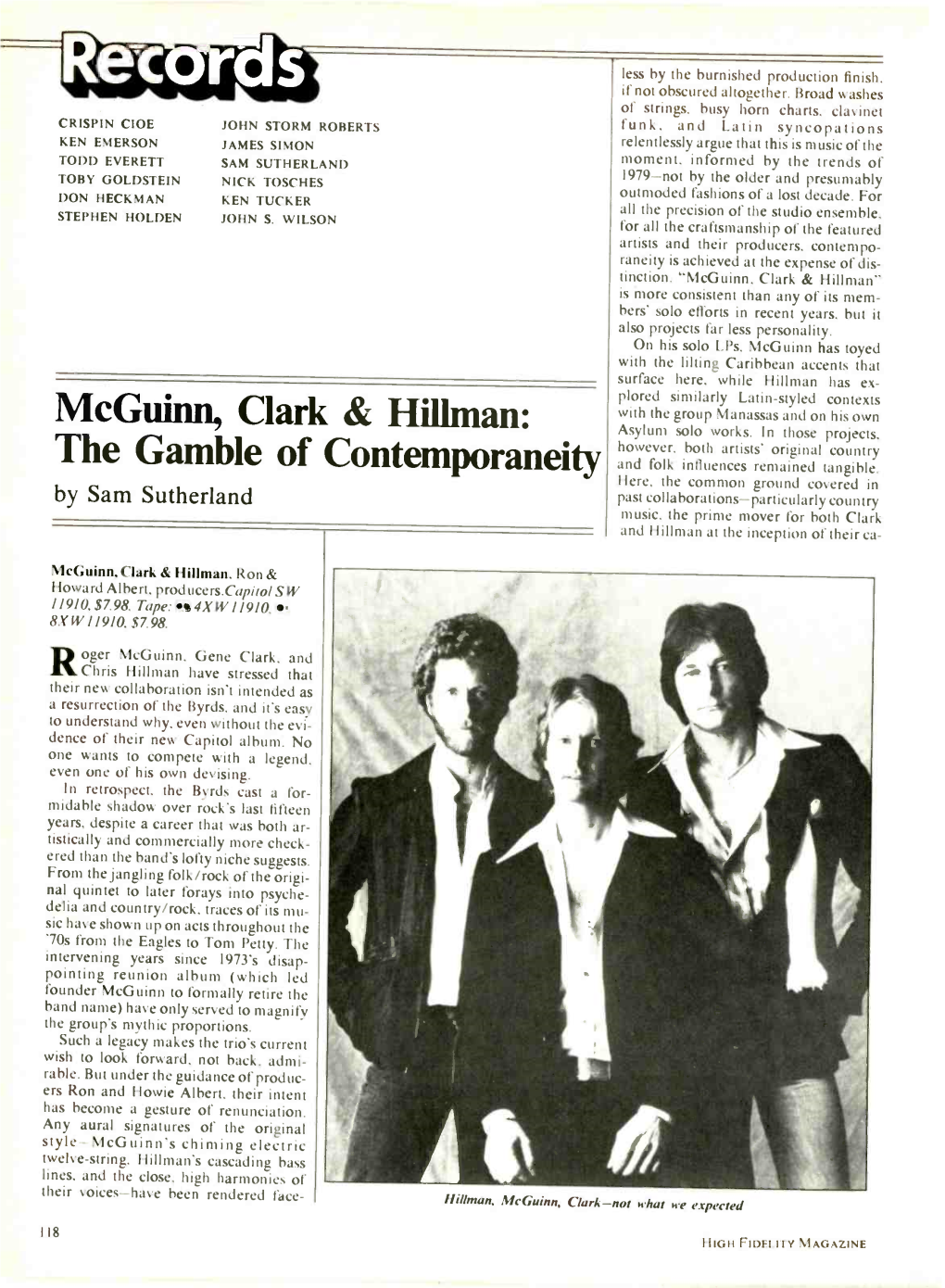 Mcguinn, Clark & Hillman