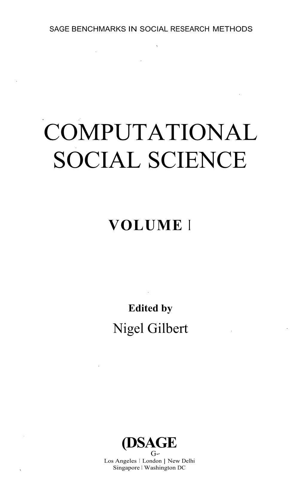 Computational Social Science