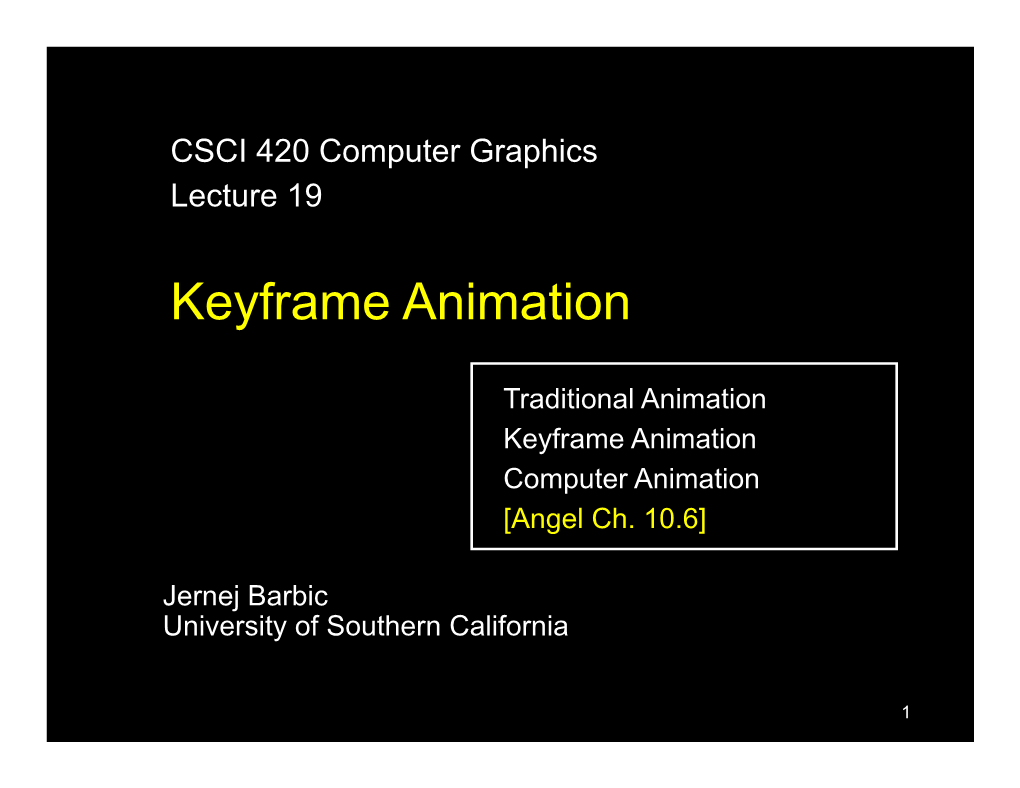 Keyframe Animation