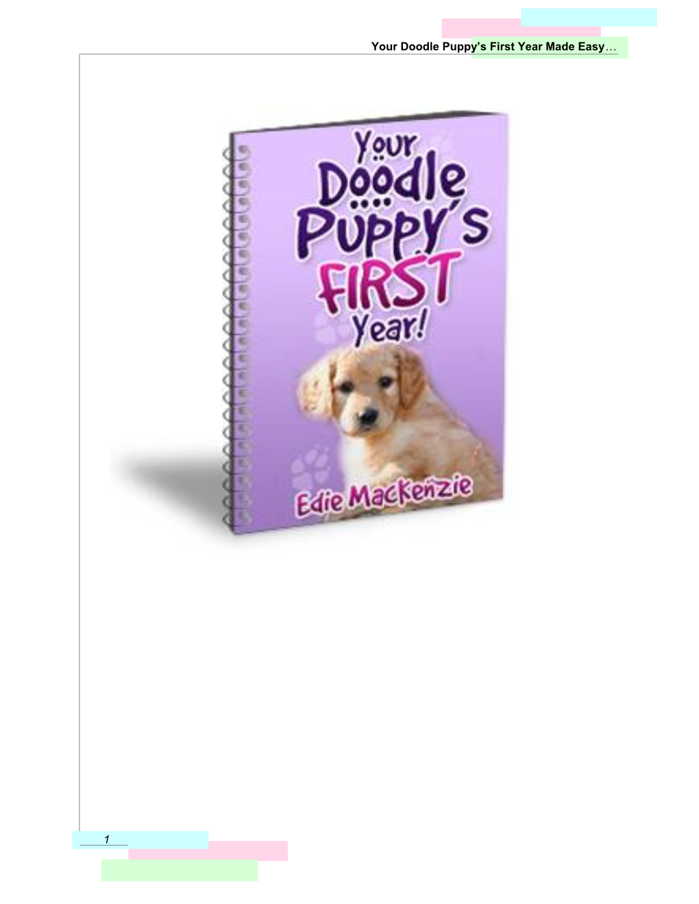 Your Doodle Puppy's First Year Made Easy