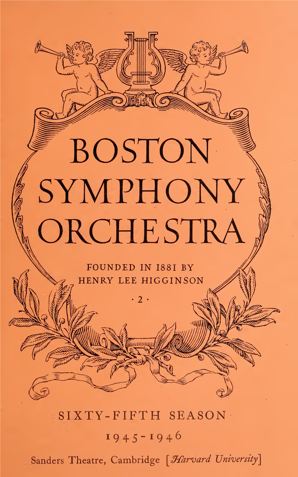 Boston Symphony Orchestra Concert Programs, Season 65,1945