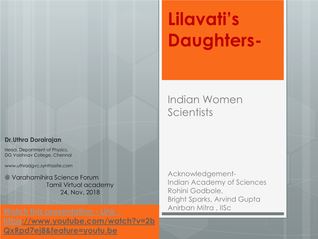 Leelavathi's Daughters