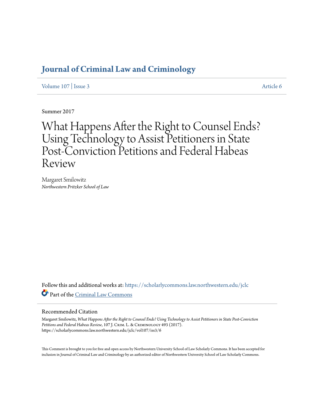 What Happens After the Right to Counsel Ends? Using Technology