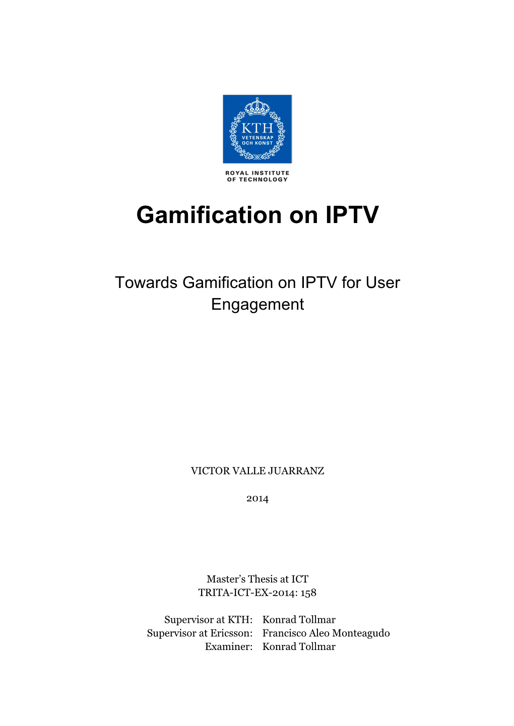 Gamification on IPTV