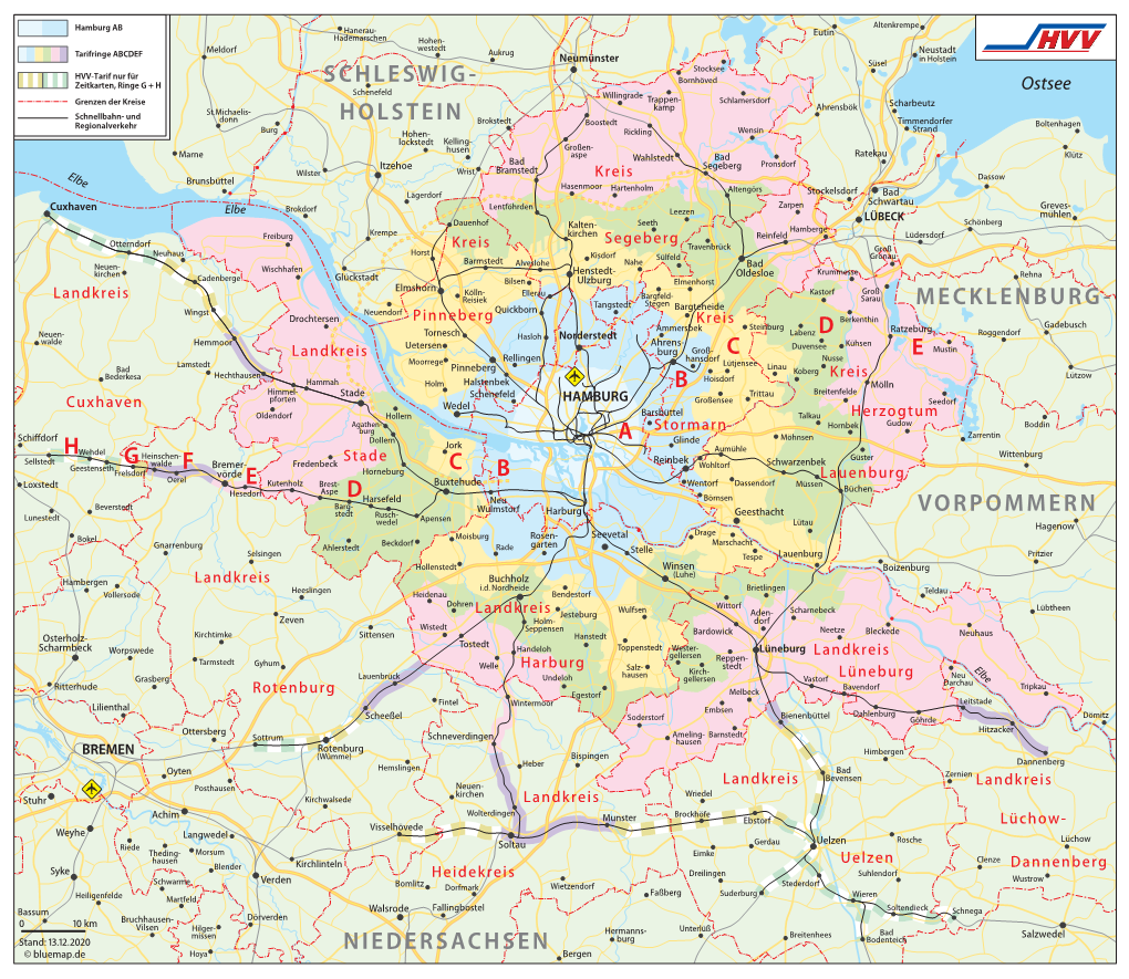 Hvv Plan: Tarifplan Geografisch Ringe