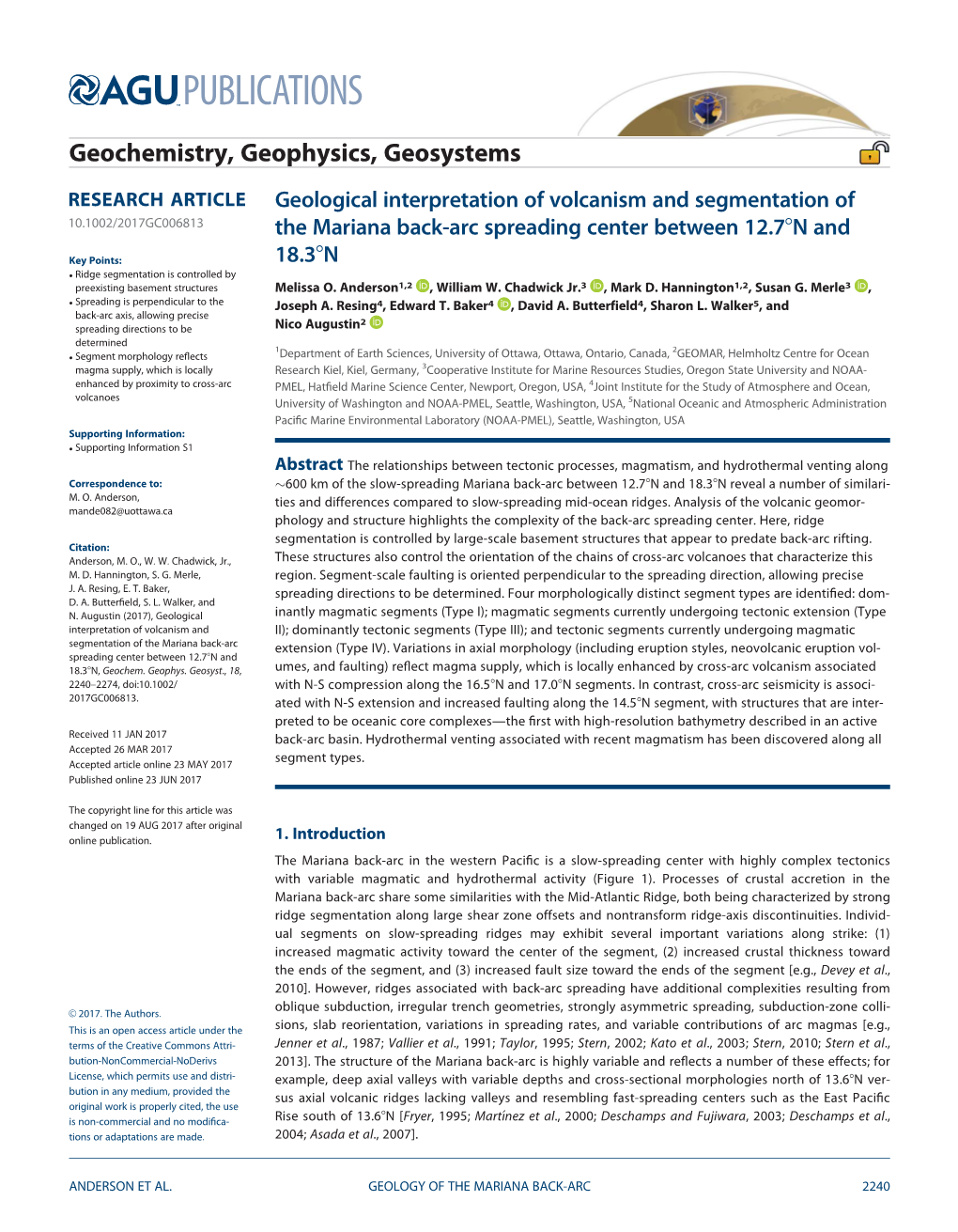 Geochemistry, Geophysics, Geosystems