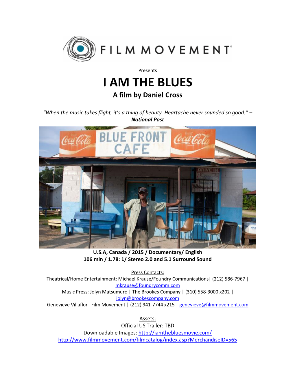 I AM the BLUES a Film by Daniel Cross