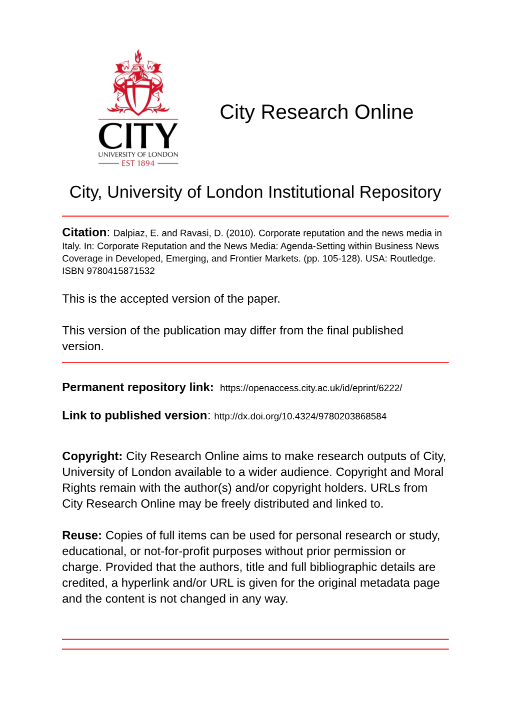 City Research Online