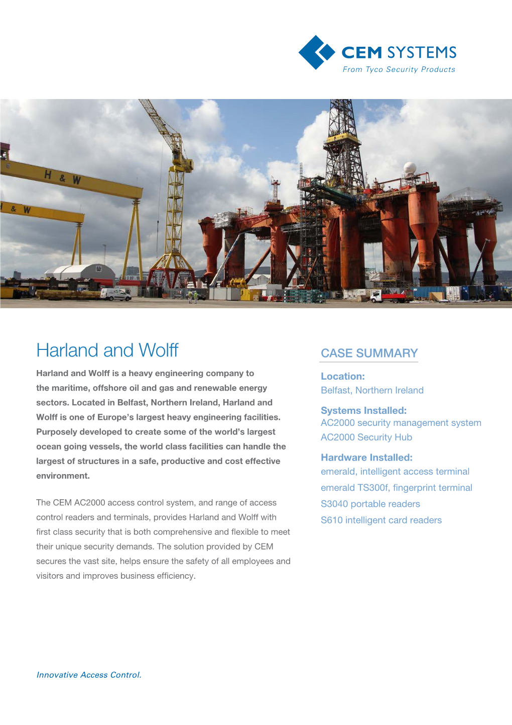 Harland and Wolff CASE SUMMARY