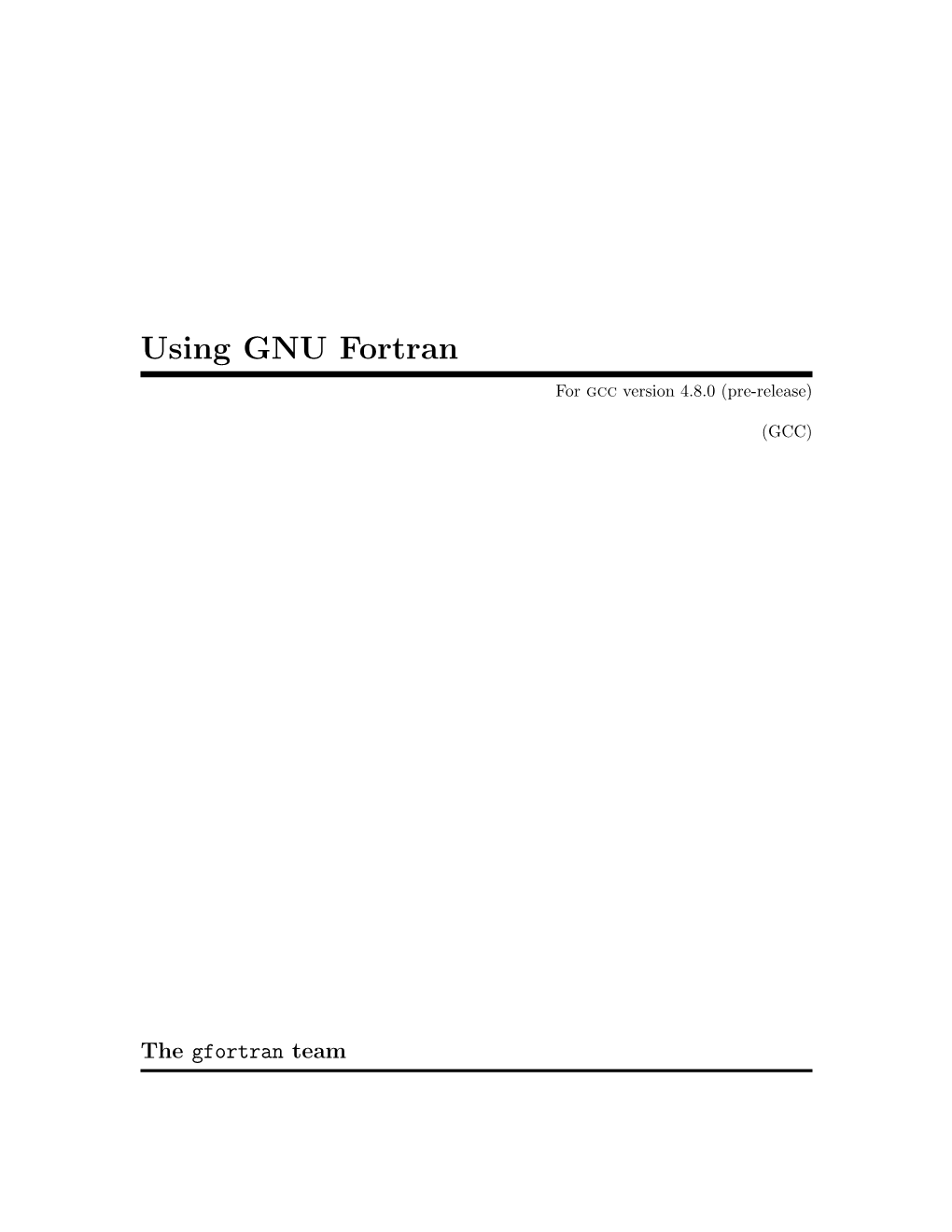 Using GNU Fortran (Gfortran.Pdf)