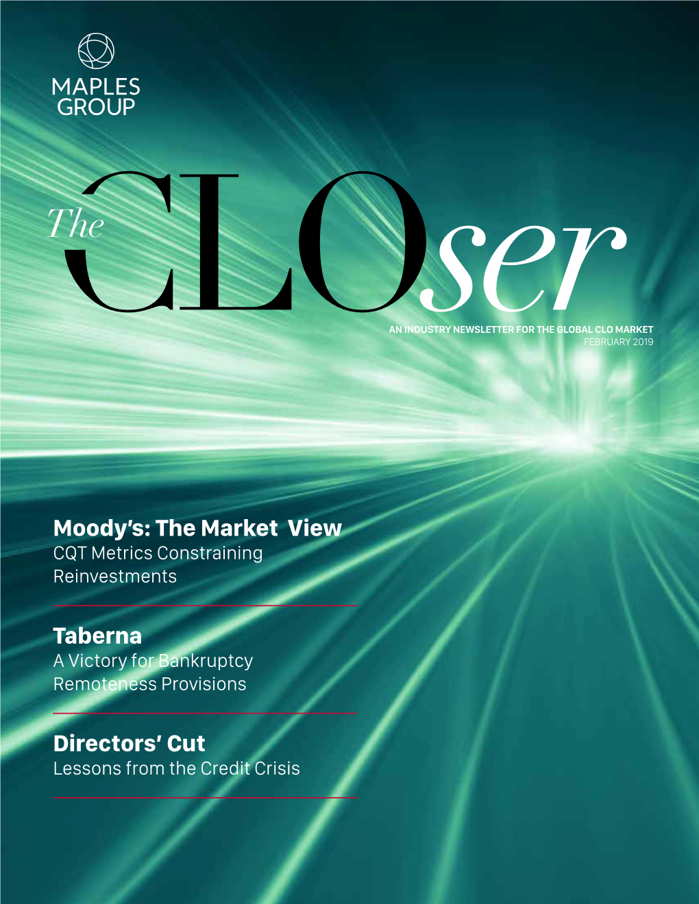 Moody's: the Market View Taberna Directors'