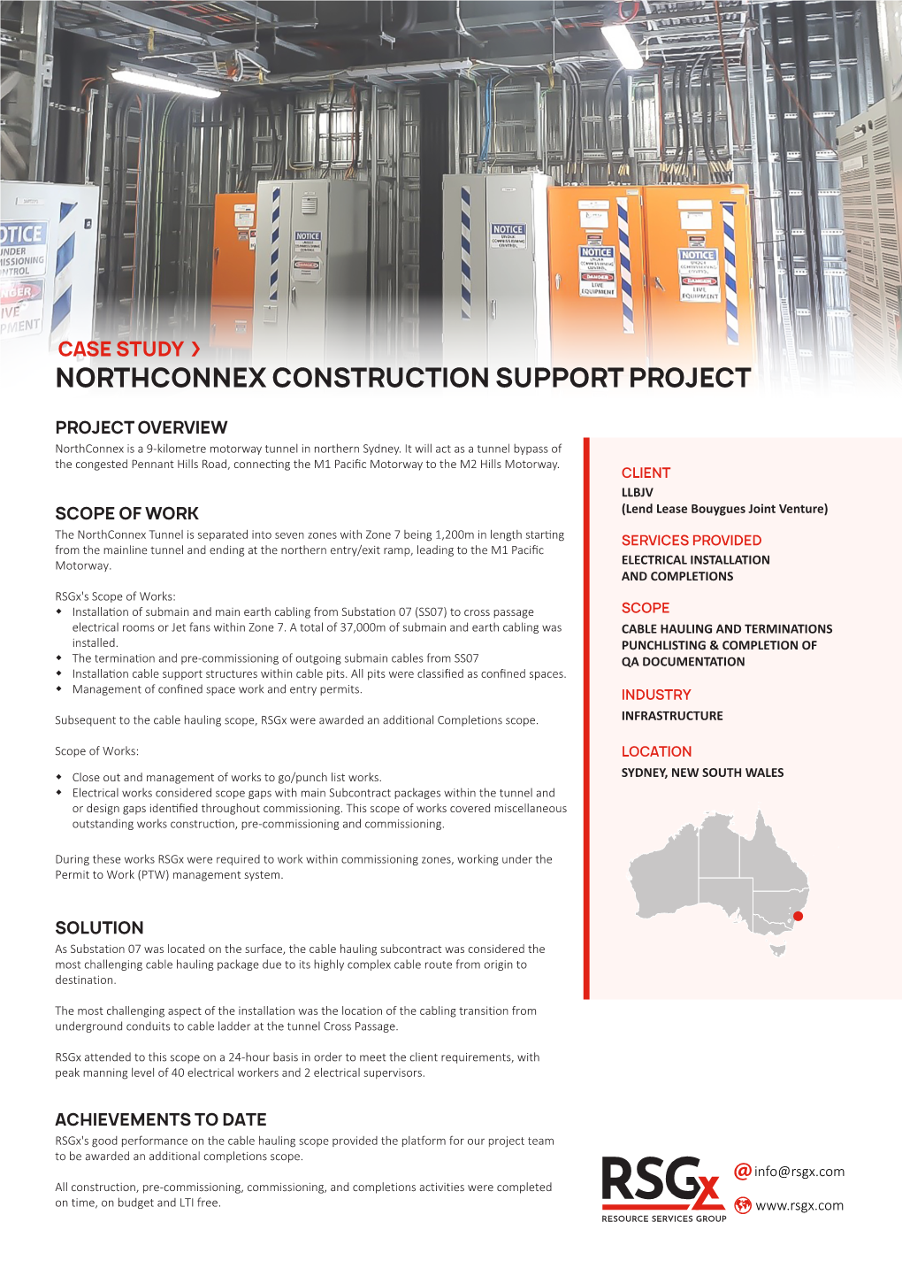Northconnex Construction Support Project