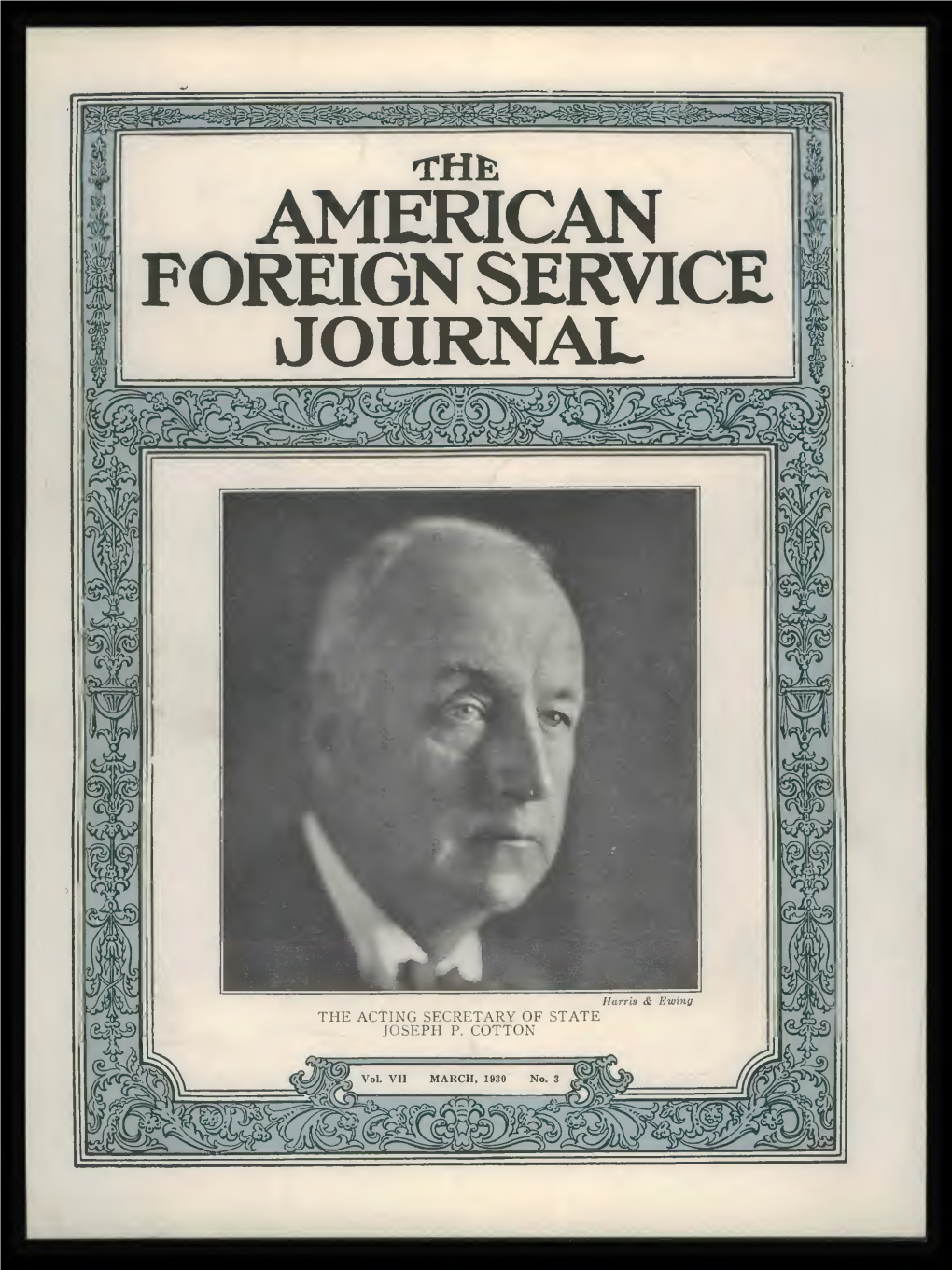 The Foreign Service Journal, March 1930