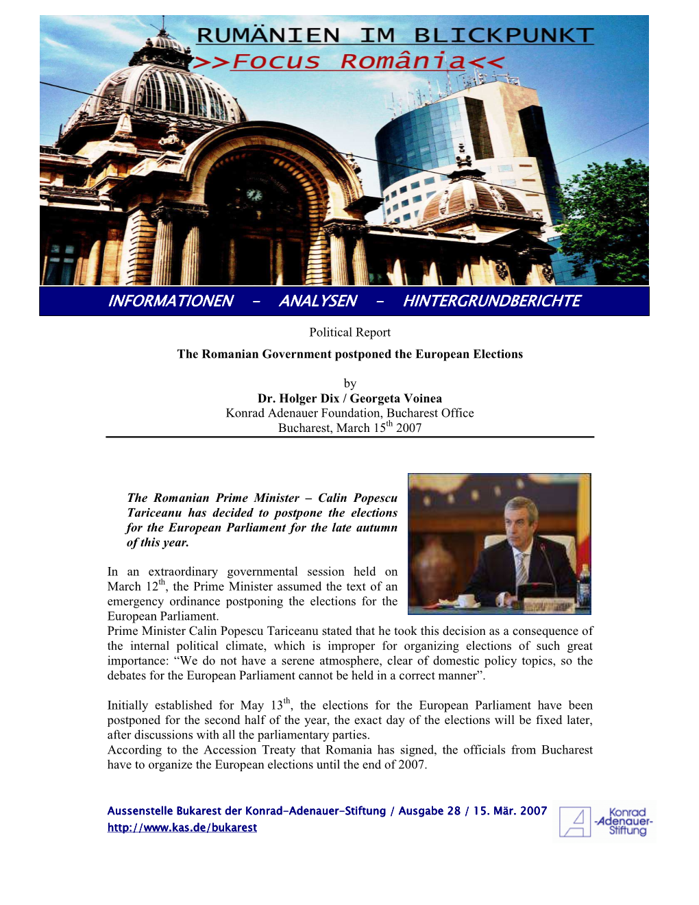 07.03.15 Postponing the European Elections