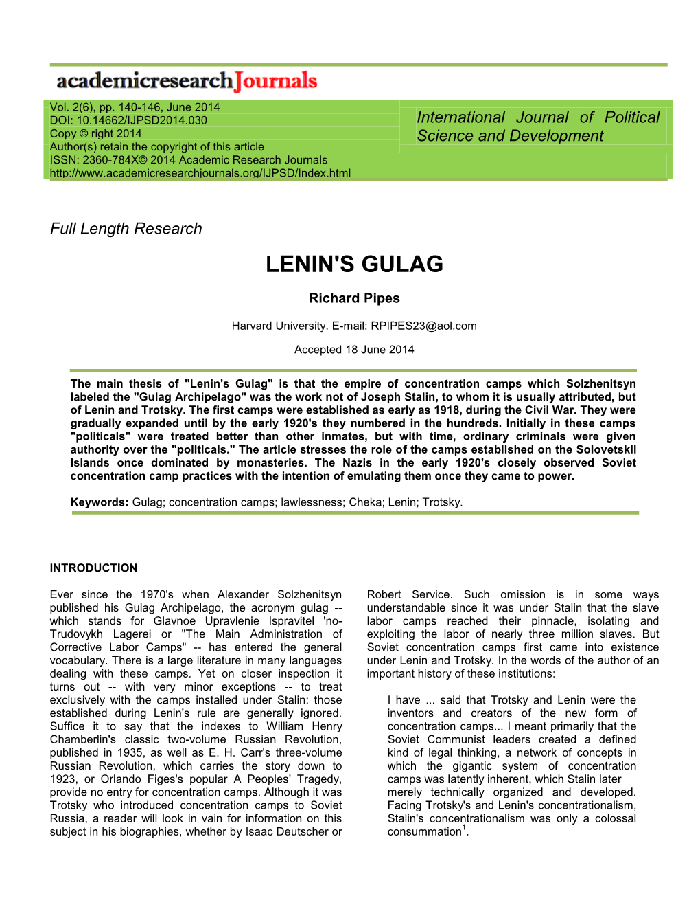 Lenin's Gulag