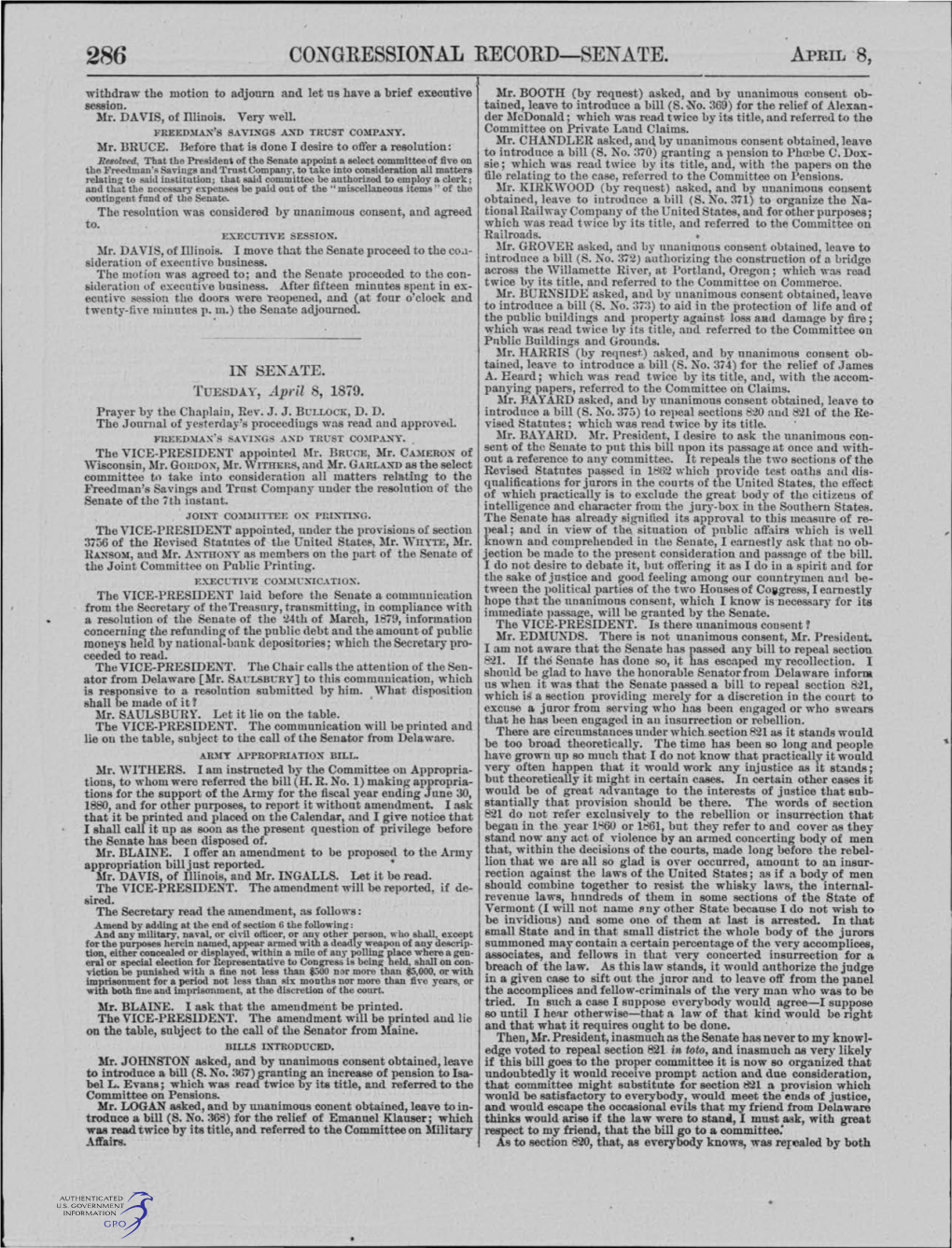 CONGRESSIONAL RECORD-SENATE. APRIL 8, I Withdraw the Motion to Adjourn and Let Us Have a Brief Executive Mr