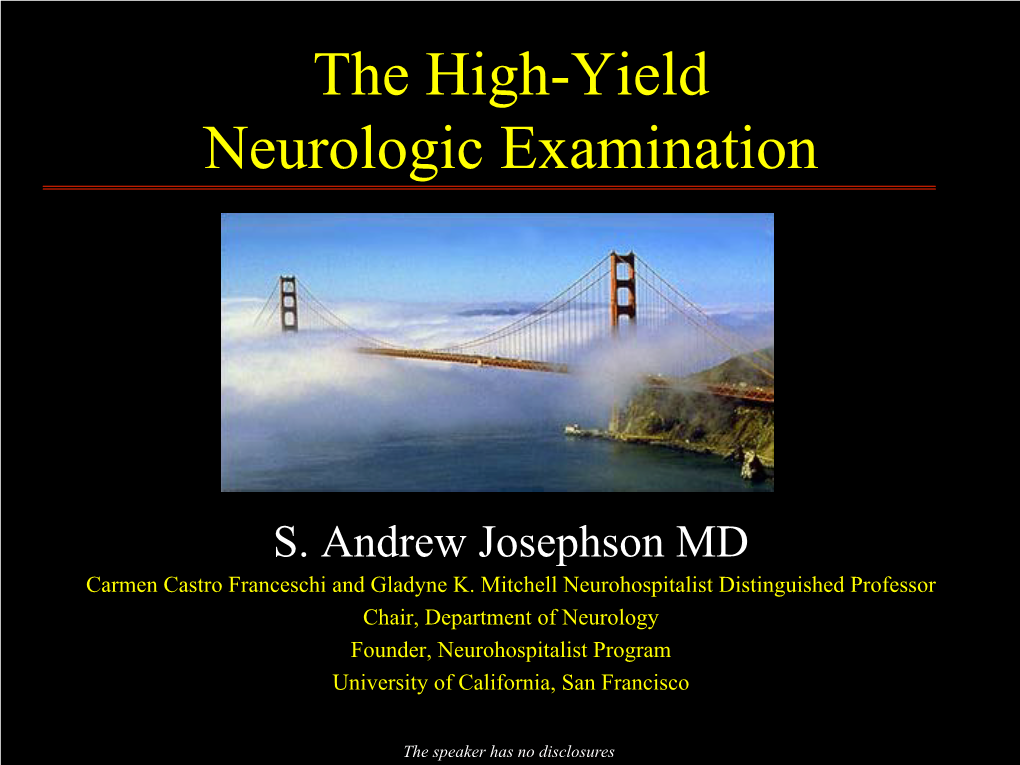 The High-Yield Neurologic Examination