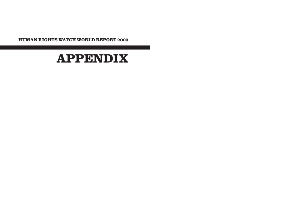 Appendix Missions