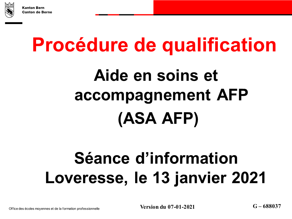 (ASA AFP) Séance D'information Loveresse, Le 13 Janvier 2021