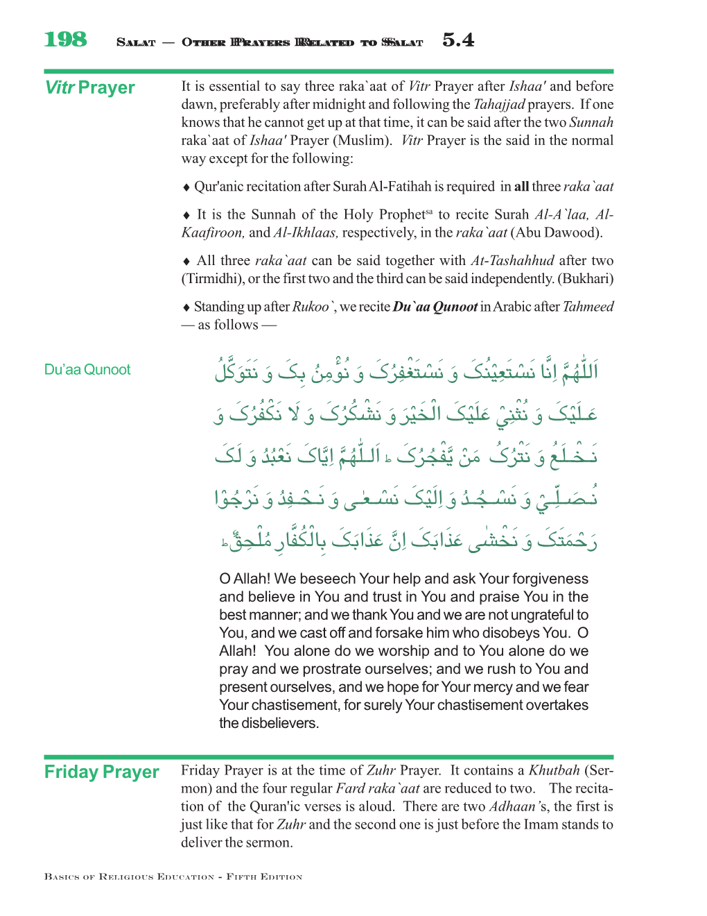 Friday Prayer (Khutbah Thaania)