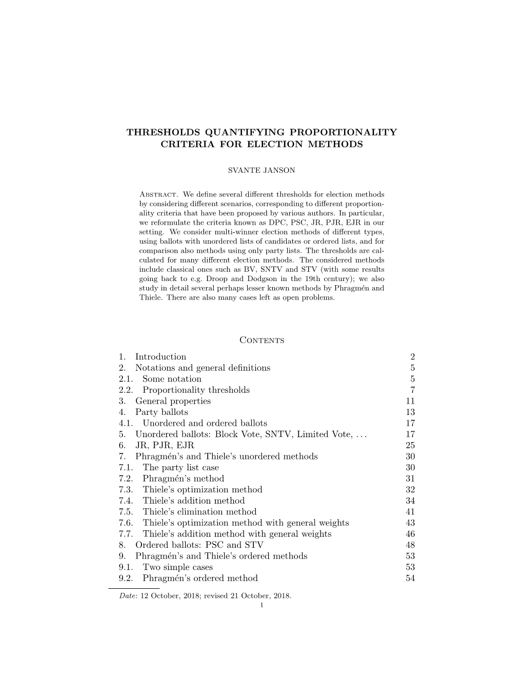 Thresholds Quantifying Proportionality Criteria for Election Methods