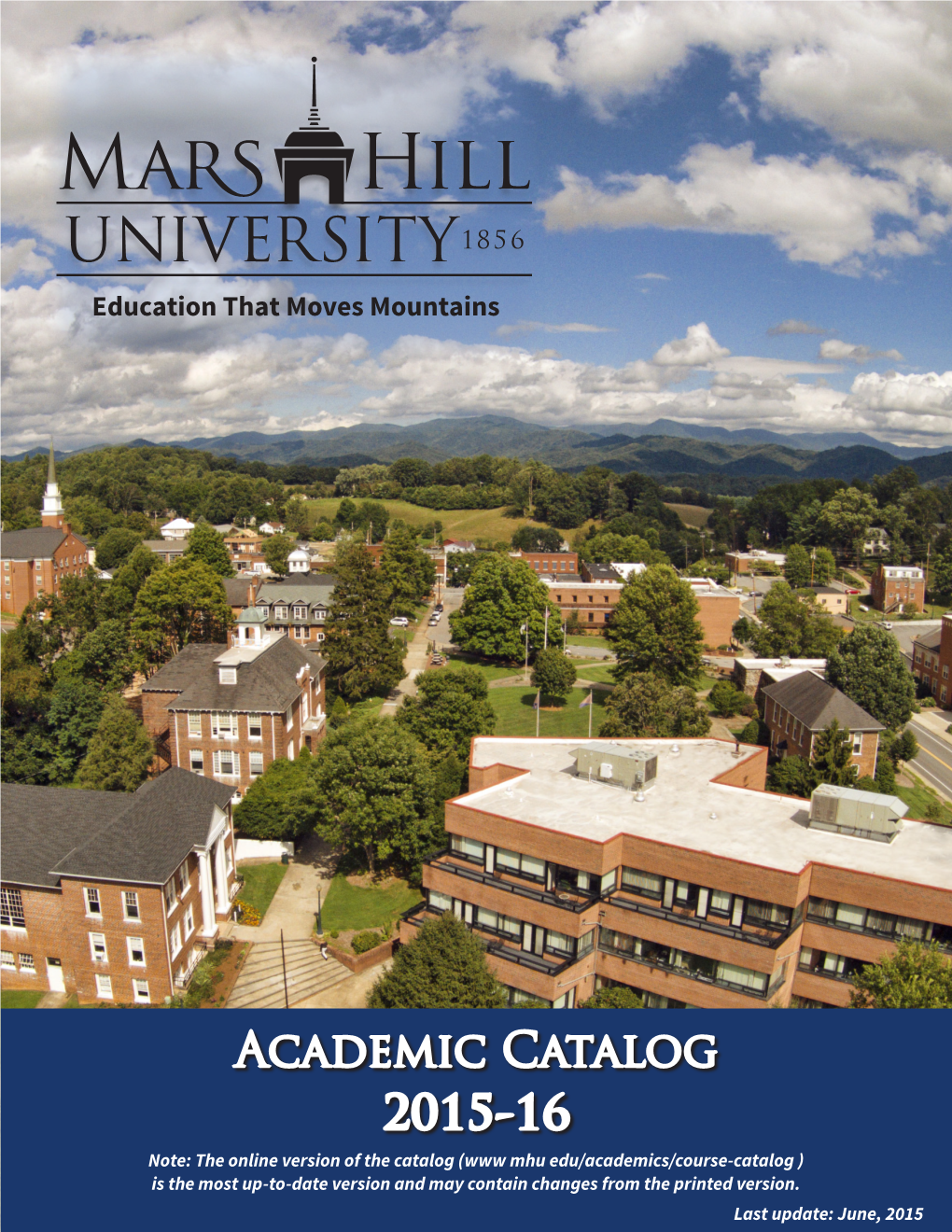 Academic Catalog 2015-16