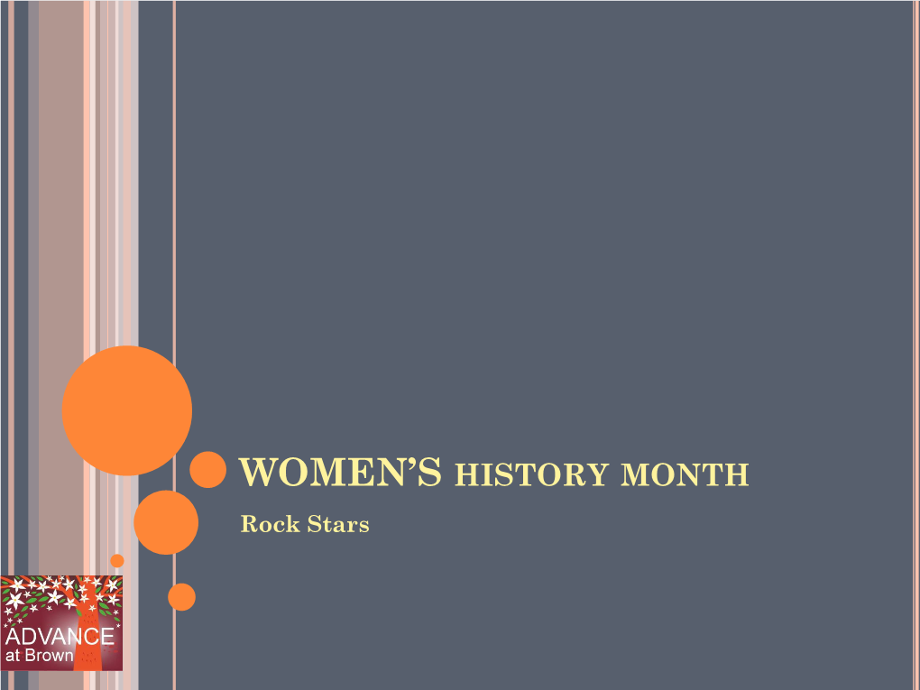 Women's Herstory Month