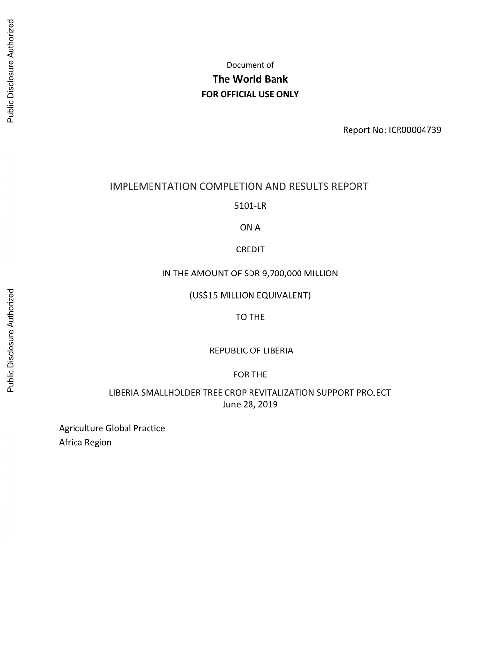 World Bank Document