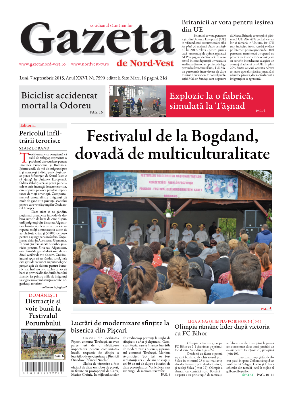 Festivalul De La Bogdand, Dovadă De Multiculturalitate