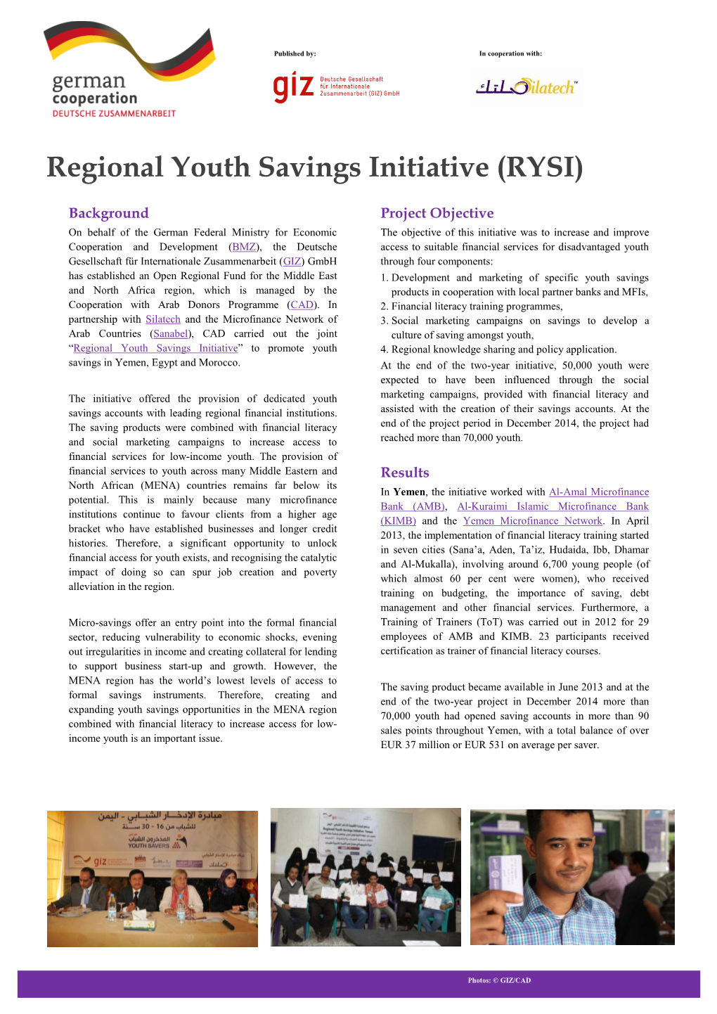 Regional Youth Savings Initiative (RYSI)