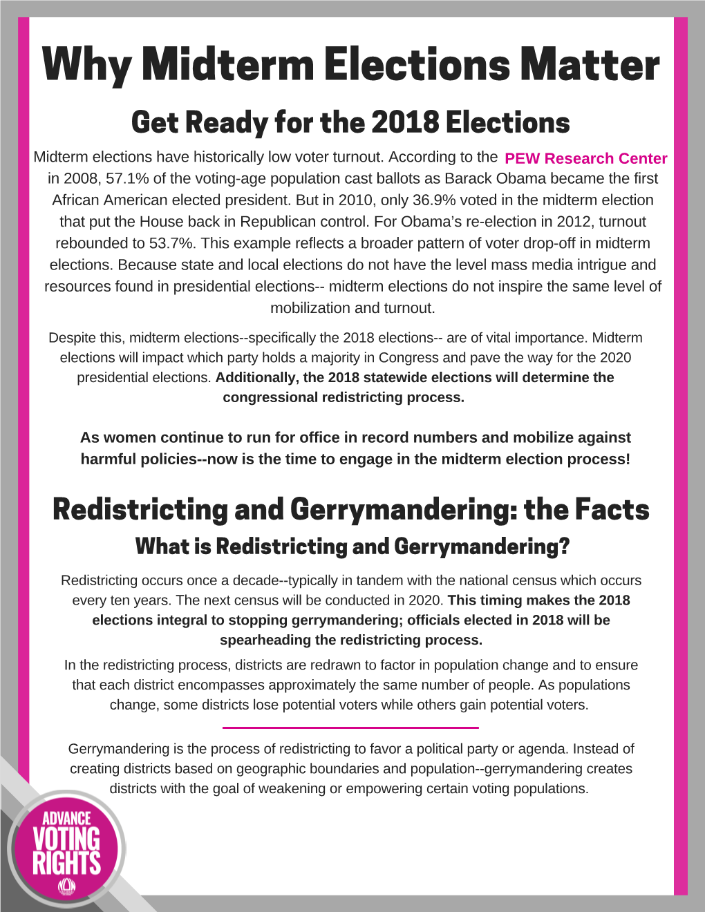 Why Midterm Elections Matter Get Ready for Th E 2018 Elections Midterm Elections Have Historically Low Voter Turnout