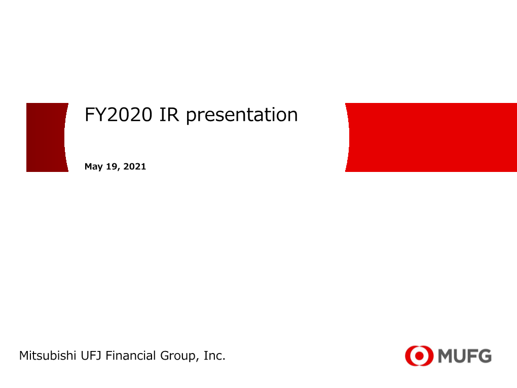 FY2020 IR Presentation
