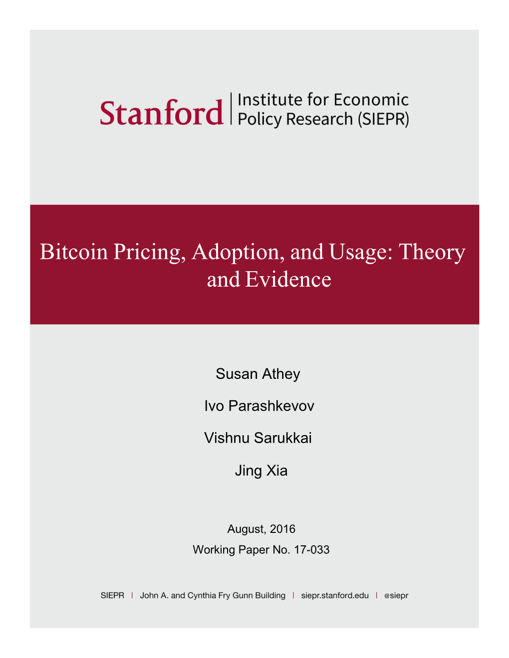 Bitcoin Pricing, Adoption, and Usage: Theory and Evidence