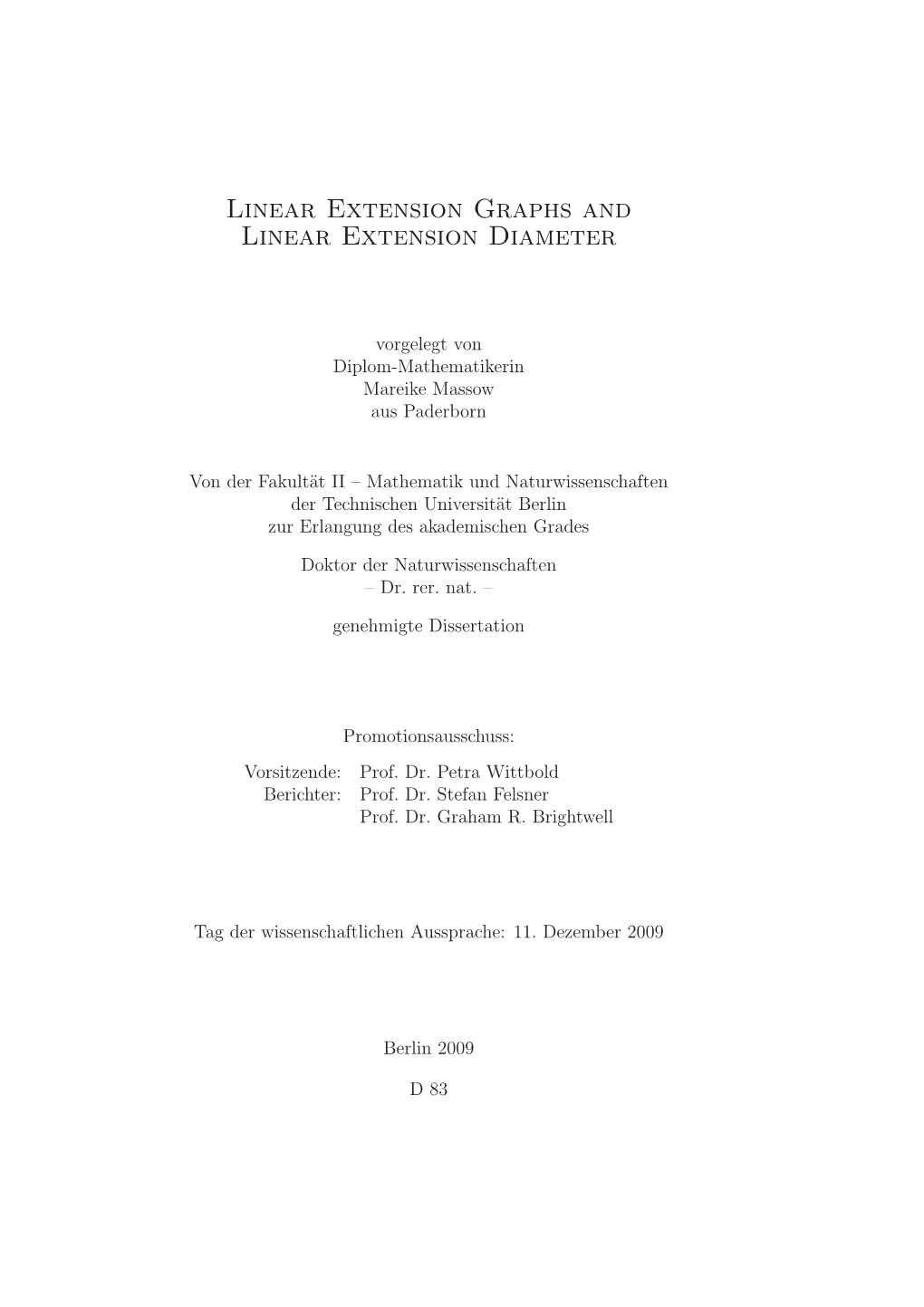 Linear Extension Graphs and Linear Extension Diameter