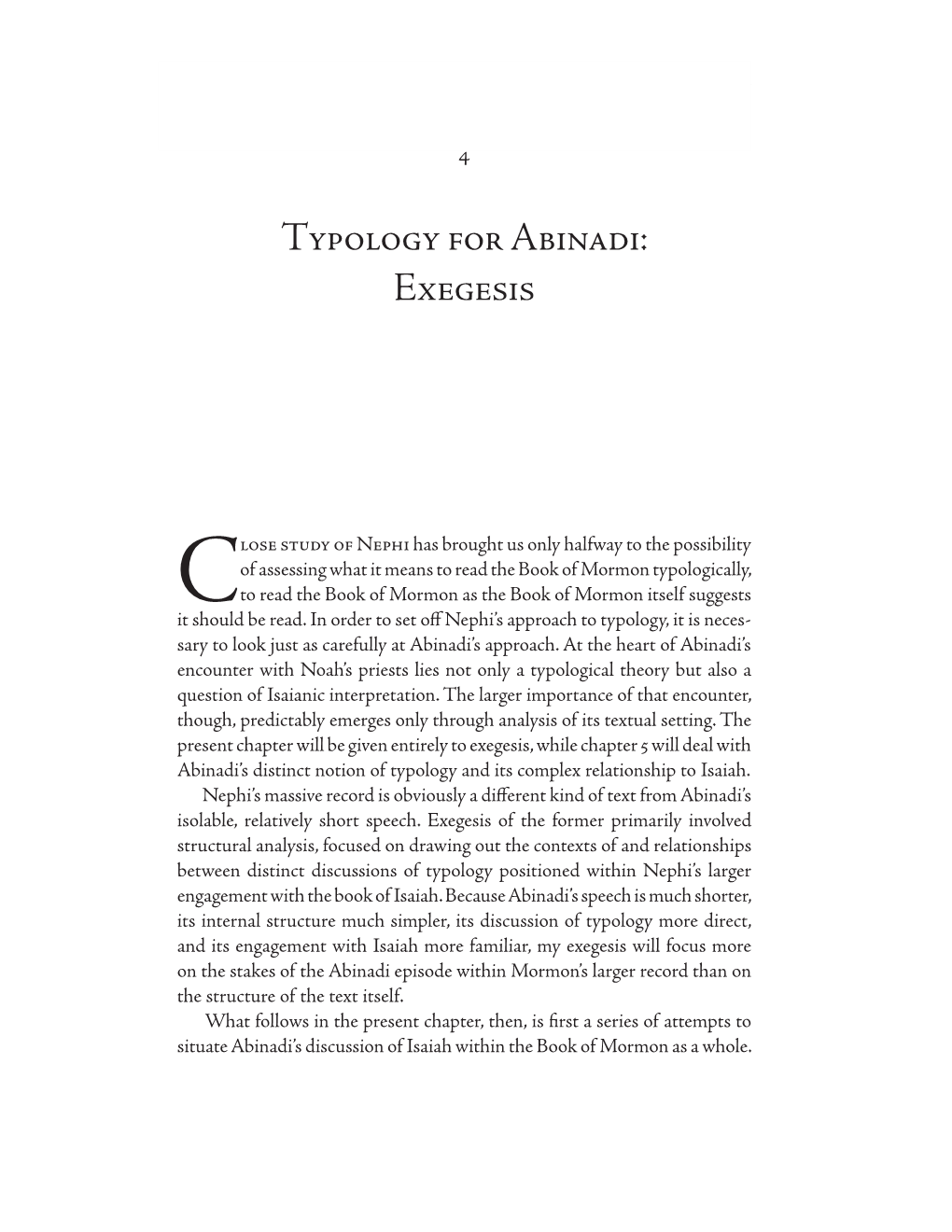 Typology for Abinadi: Exegesis • 105