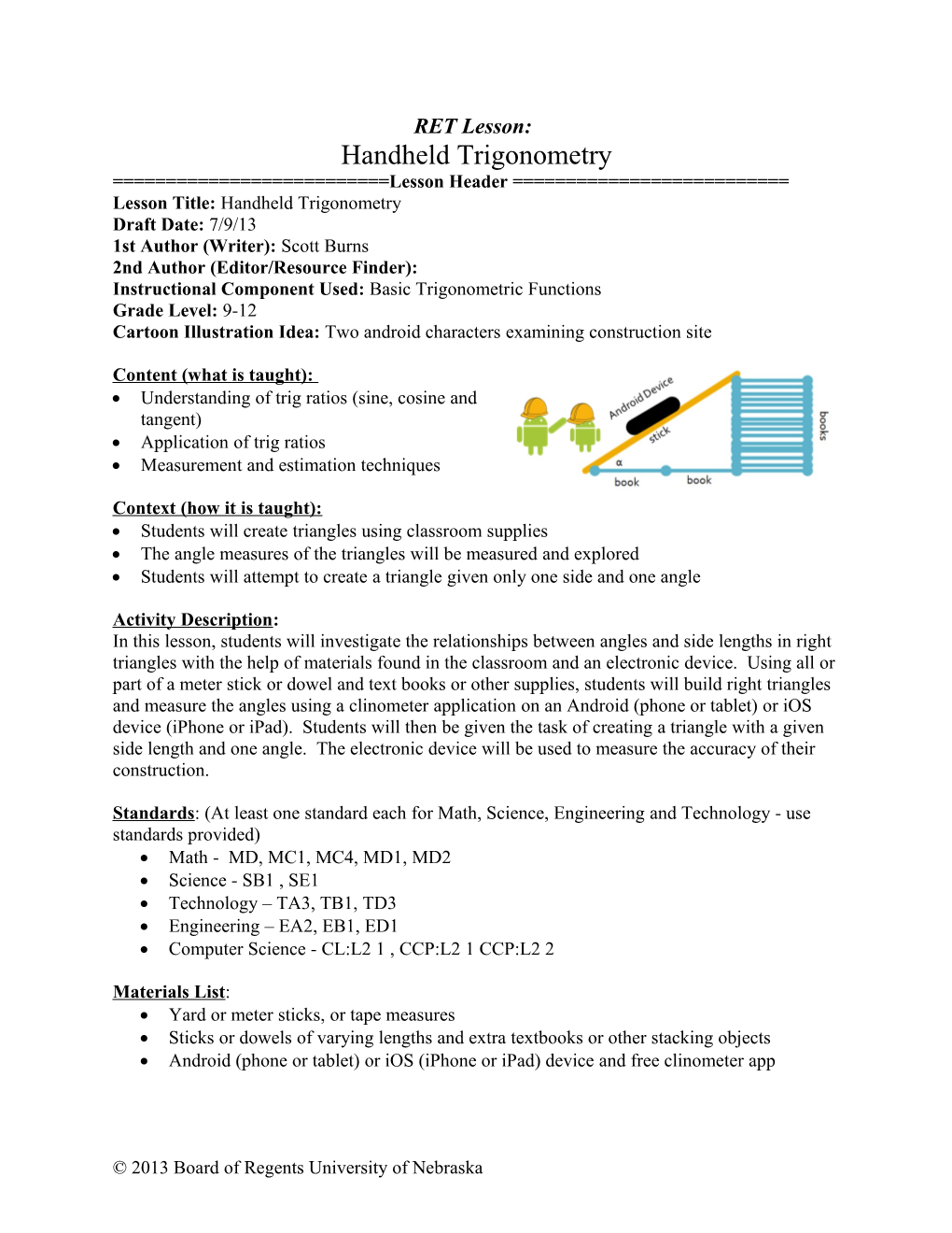 Handheld Trigonometry