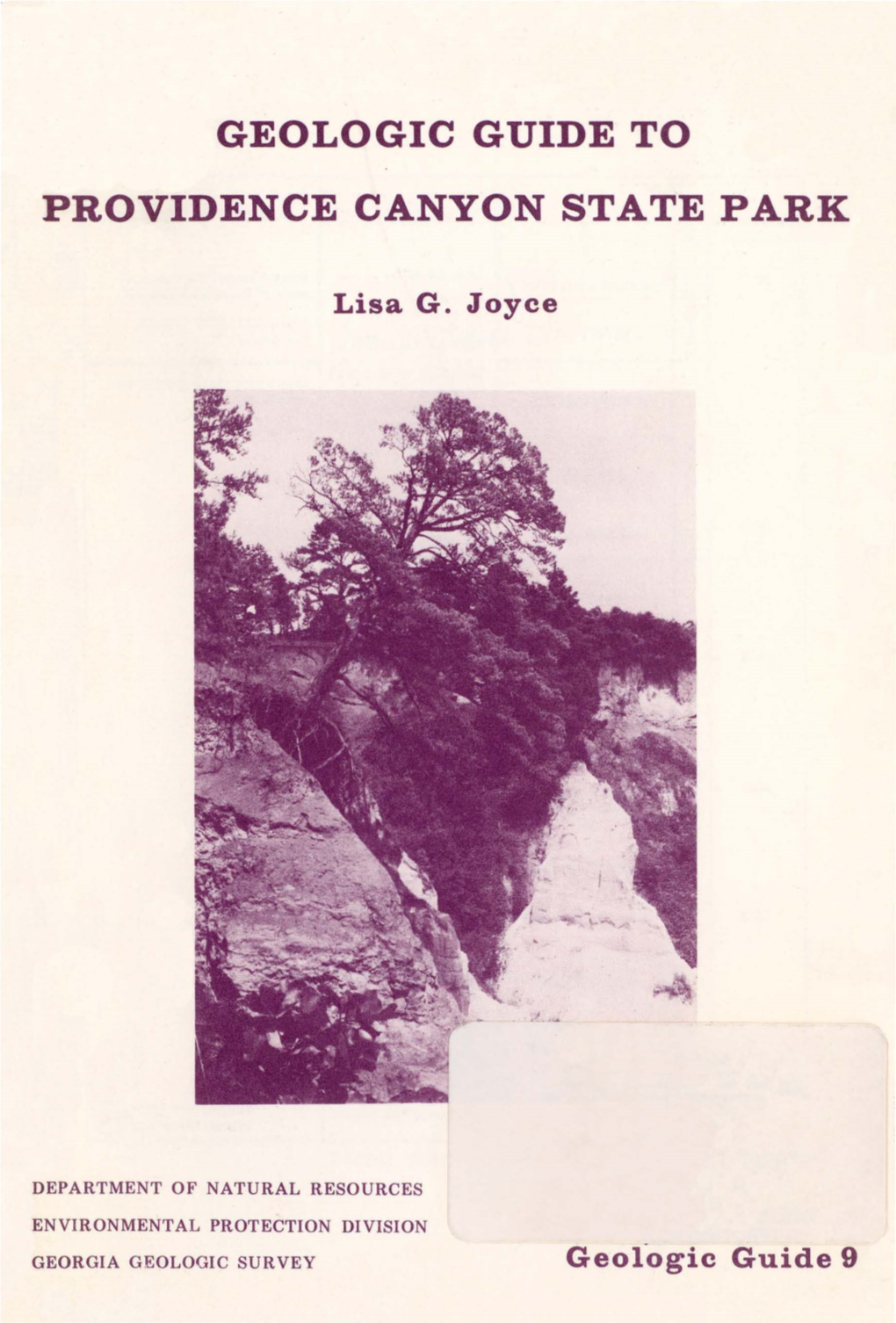 GG-9 Geologic Guide to Providence Canyon State Park